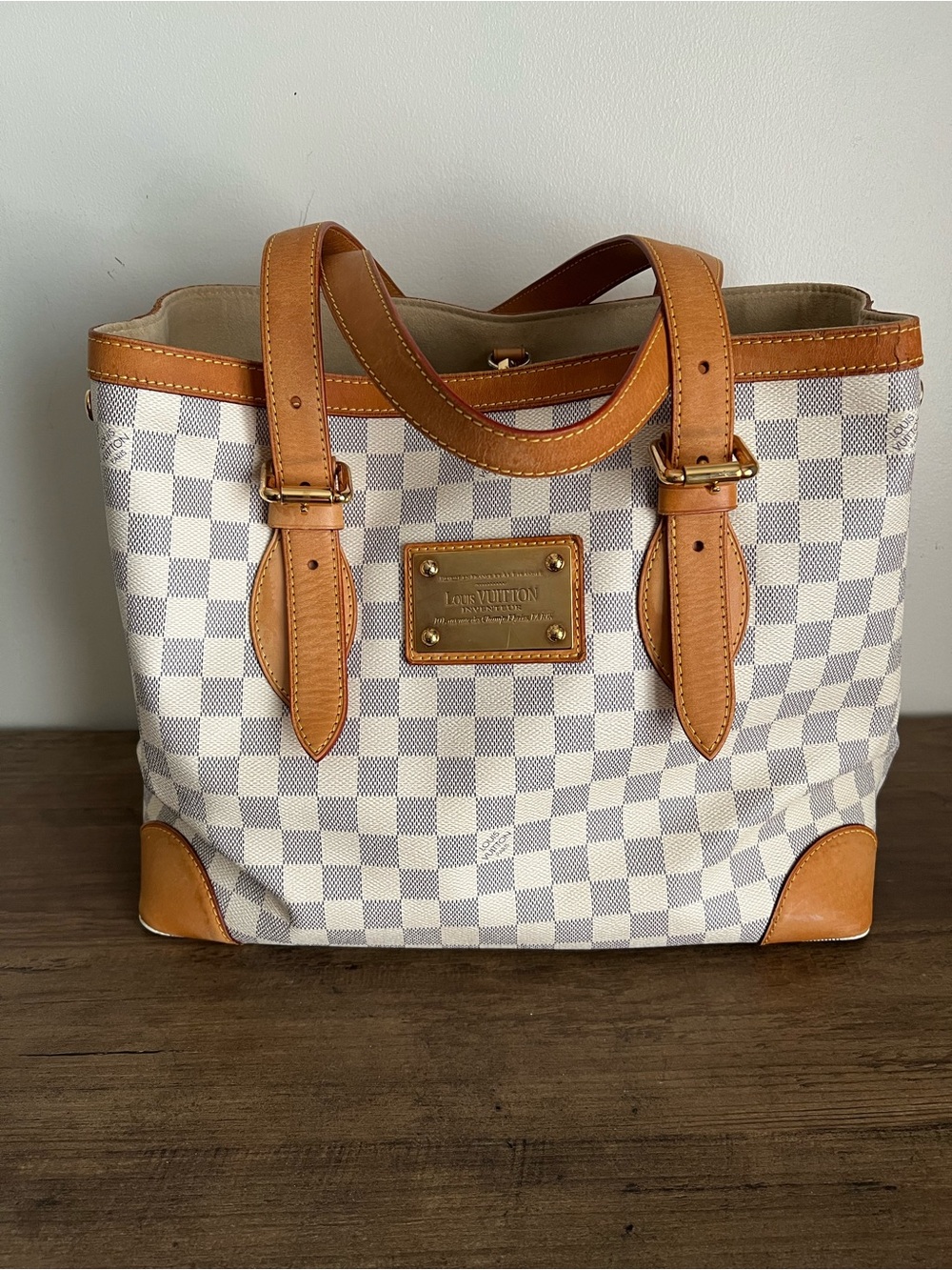 Louis Vuitton Damier Azur Hampstead Tote MM